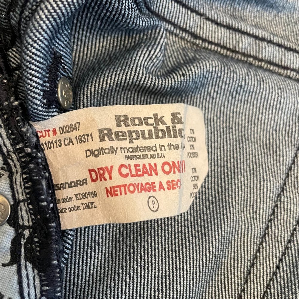 Rock & Republic Kasandra Boot Cut Jeans Women's Size 27 / Women's Size 4 - Picture 5 of 5